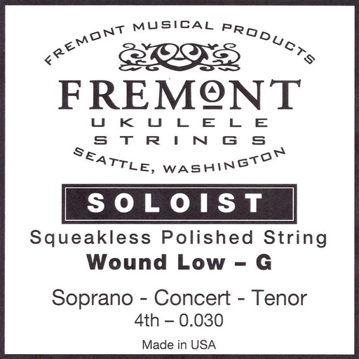 Fremont Ukulele Strings SOLOIST Wound Low G Polished