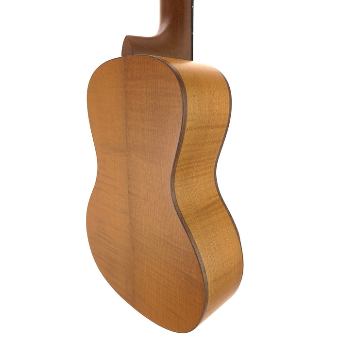 Baton Rouge rECO Series Fichte/Riegelahorn Konzert Ukulele (UTM-C) hinten rechts