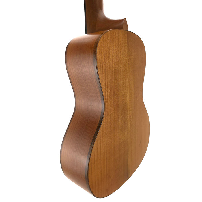 Baton Rouge rECO Series Fichte/Kirsche Konzert Ukulele (UTC-C) hinten links