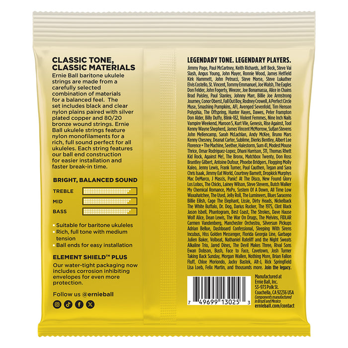 Ernie Ball Ukulele Strings Baritone
