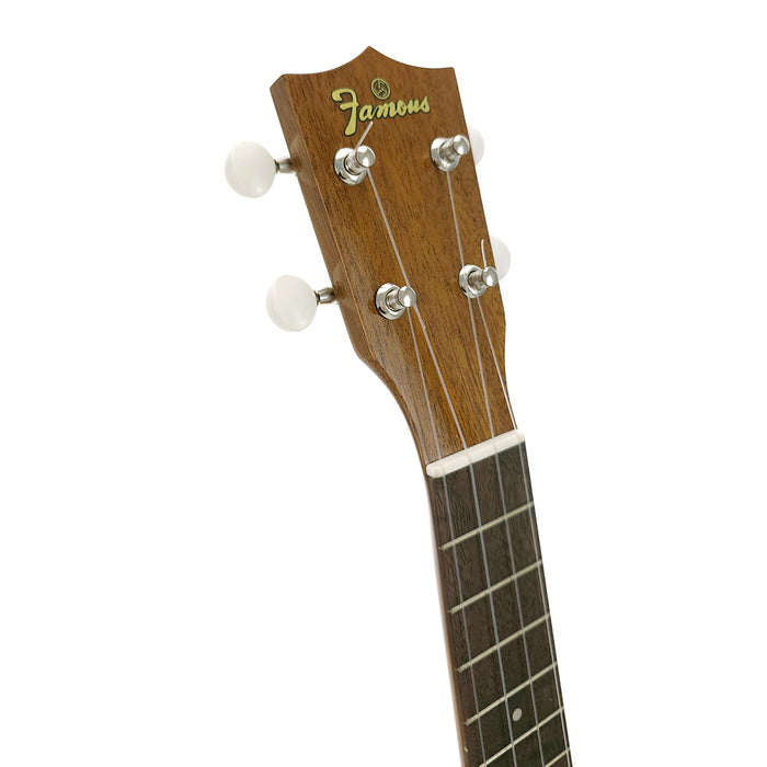 Famous Koa Konzert Ukulele FC-5G Kopfplatte