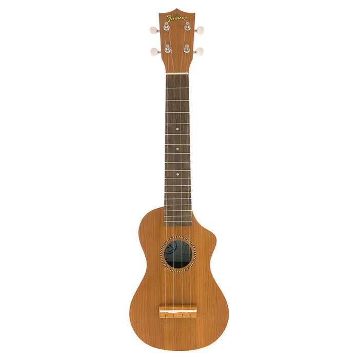 Famous American Cherry Soprano Longneck Ukulele FLS-11GC