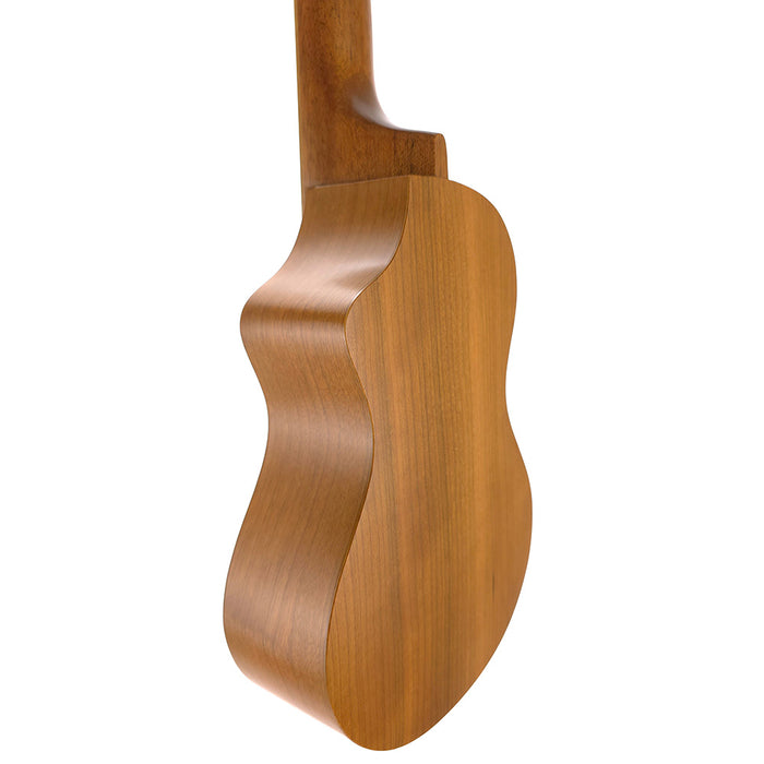 Famous American Cherry Soprano Longneck Ukulele FLS-11GC hinten rechts