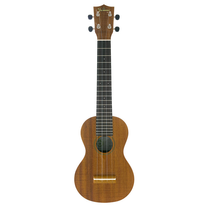 Famous Hawaiian Koa Soprano Longneck Ukulele FLS-2G