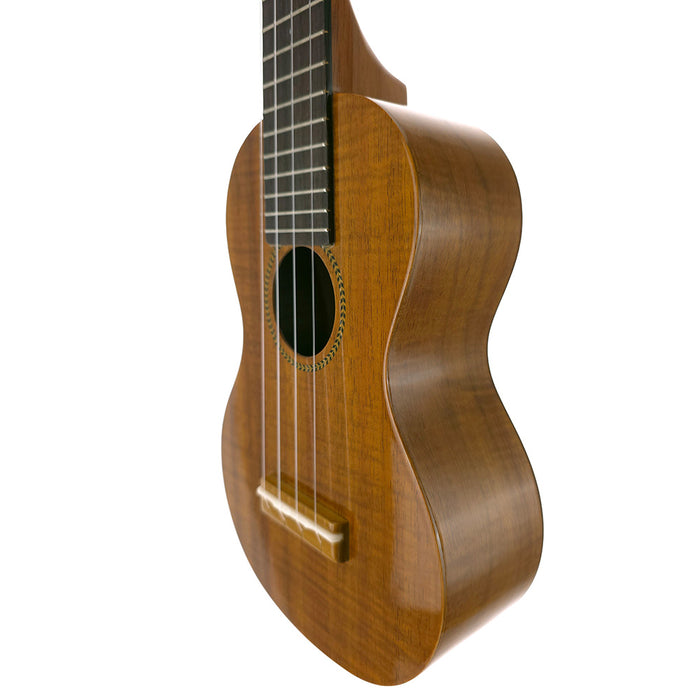 Famous Hawaiian Koa Soprano Longneck Ukulele FLS-2G rechts