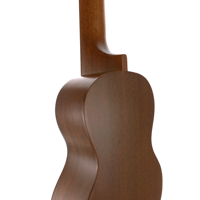Famous Mahogany Soprano Longneck Ukulele FLS-60 Detail Rückseite