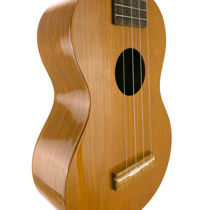 Famous American Cherry Soprano Ukulele FS-11G Detail