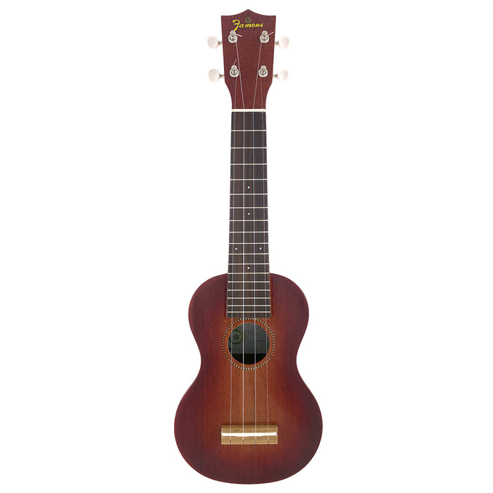 Famous Mahogany Soprano Ukulele FS-7G