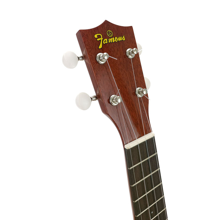 Famous Mahogany Soprano Ukulele FS-7G Kopfplatte