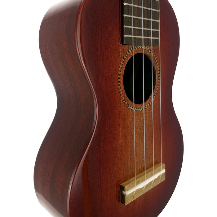 Famous Mahogany Soprano Ukulele FS-7G Detail