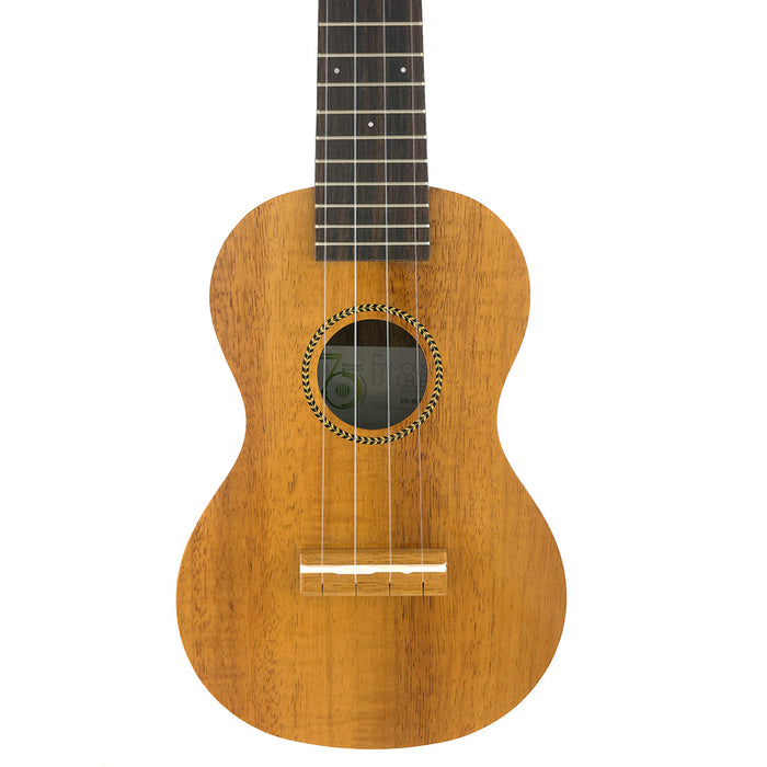 Famous Hawaiian Koa Soprano Longneck Ukulele FS-8LN Decke