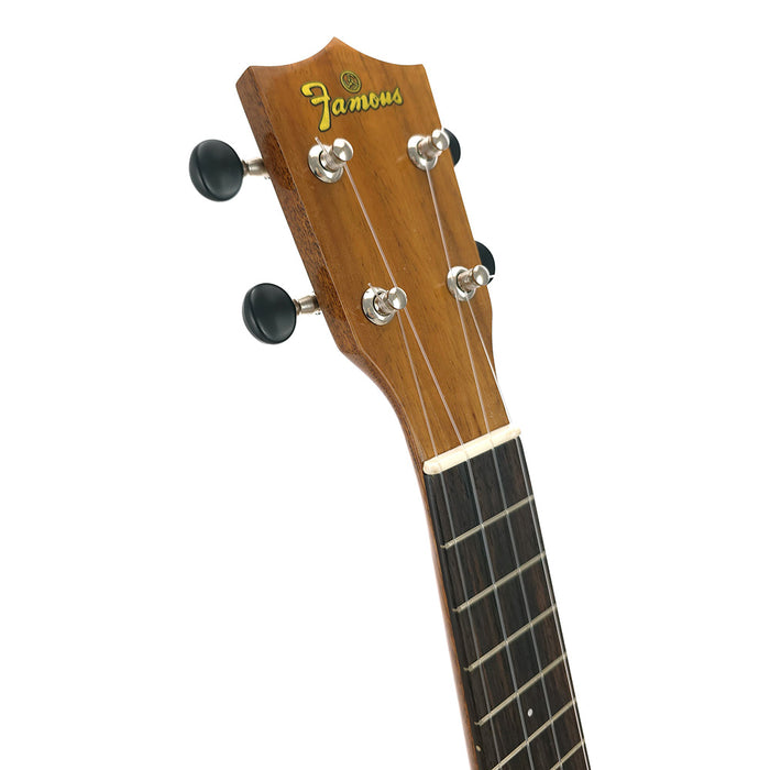 Famous Hawaiian Koa Soprano Longneck Ukulele FS-8LN Kopfplatte