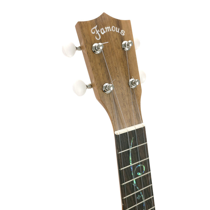 Famous "Tree of Life" Limited Edition Koa Sopran Ukulele FS-5GTOL #5 Kopfplatte