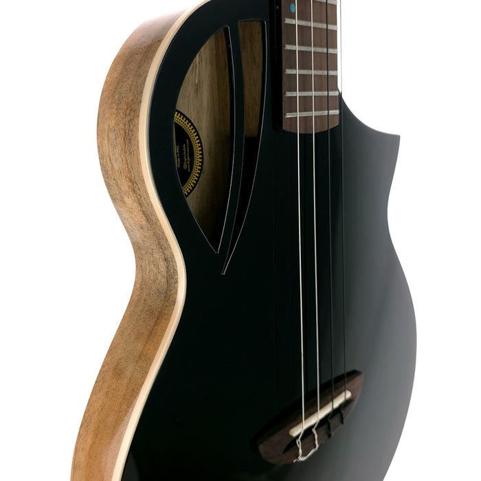 Flight Aviator Spruce Bariton BK CE Ukulele Soundhole