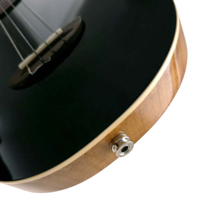 Flight Aviator Spruce Tenor BK CE Ukulele Tonabhnehmer