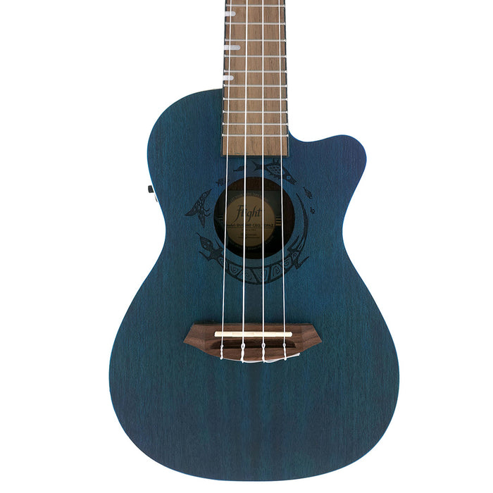 Flight DUC 380 CEQ Topaz Konzert Ukulele B-Ware Decke
