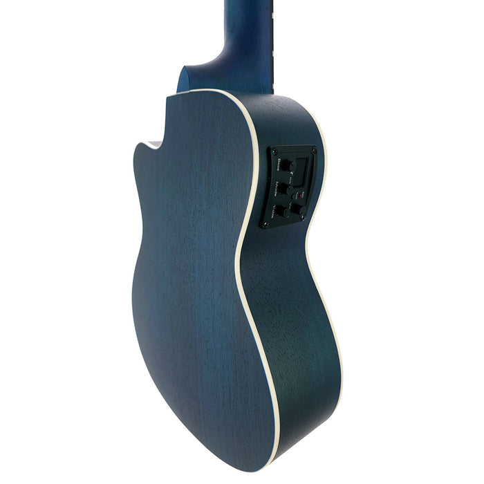 Flight DUC 380 CEQ Topaz Konzert Ukulele B-Ware hinten rechts