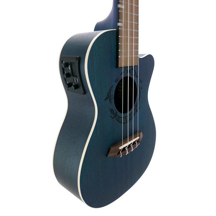 Flight DUC 380 CEQ Topaz Konzert Ukulele B-Ware links