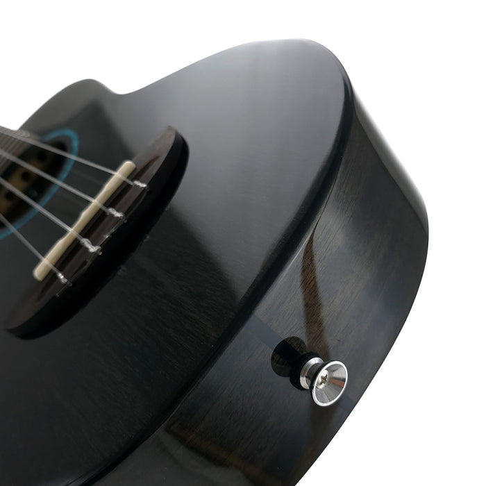 Flight Iris Tinta Black Konzert-Ukulele
