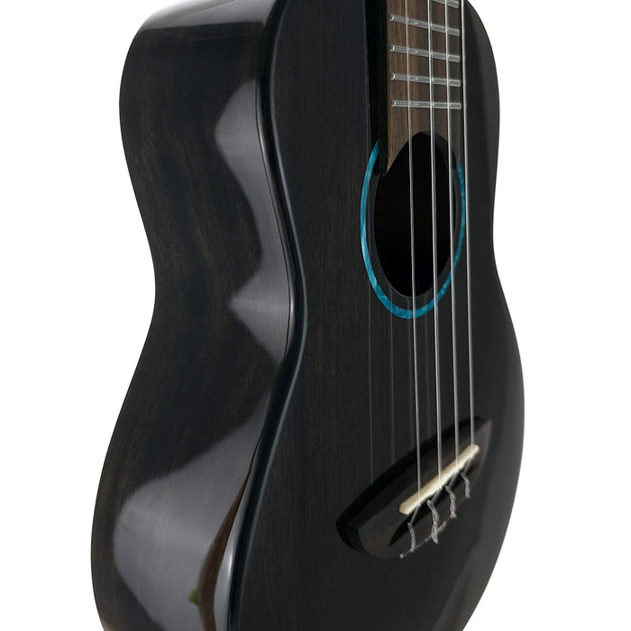 Flight Iris Tinta Black Konzert-Ukulele