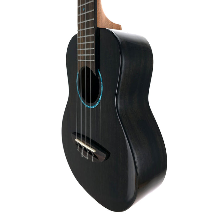 Flight Iris Tinta Black Konzert-Ukulele