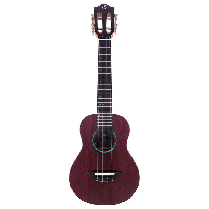 Flight Iris Tinta Bordeaux Rot Konzert Ukulele