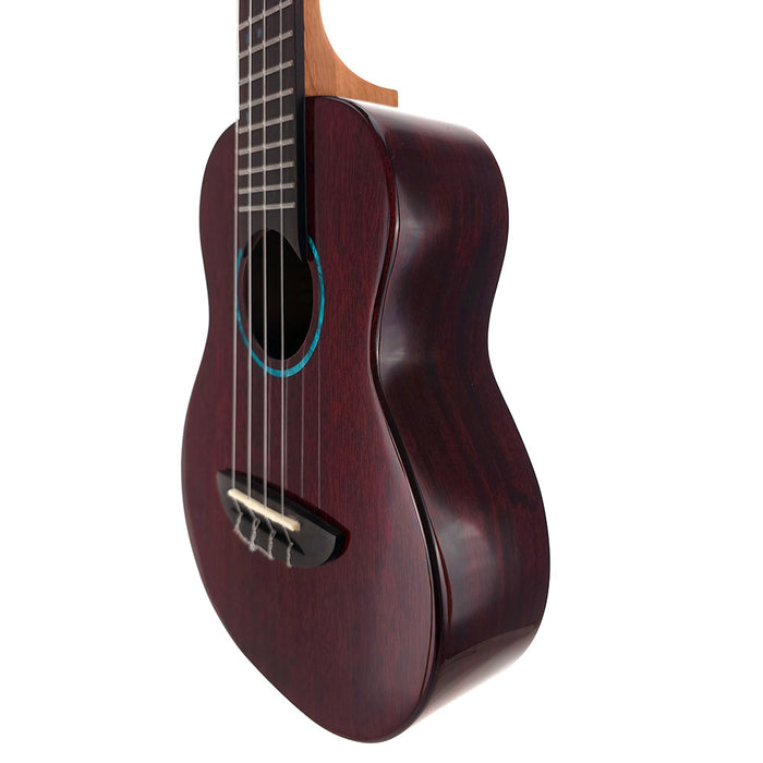 Flight Iris Tinta Bordeaux Rot Konzert Ukulele
