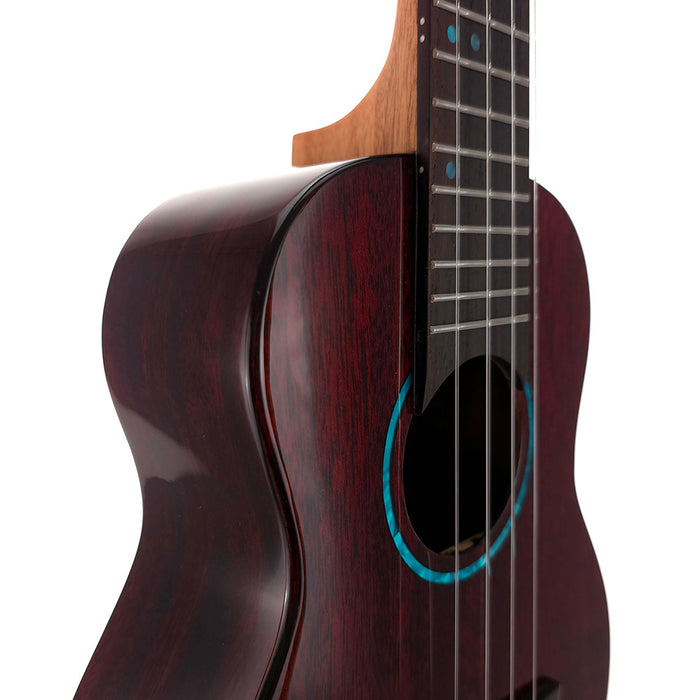 Flight Iris Tinta Bordeaux Rot Konzert Ukulele