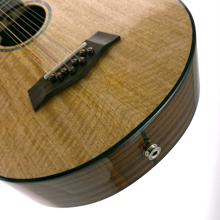 Flight Maia 8-String Bariton Ukulele mit Tonabnehmer #R2510279 Tonabnehmer