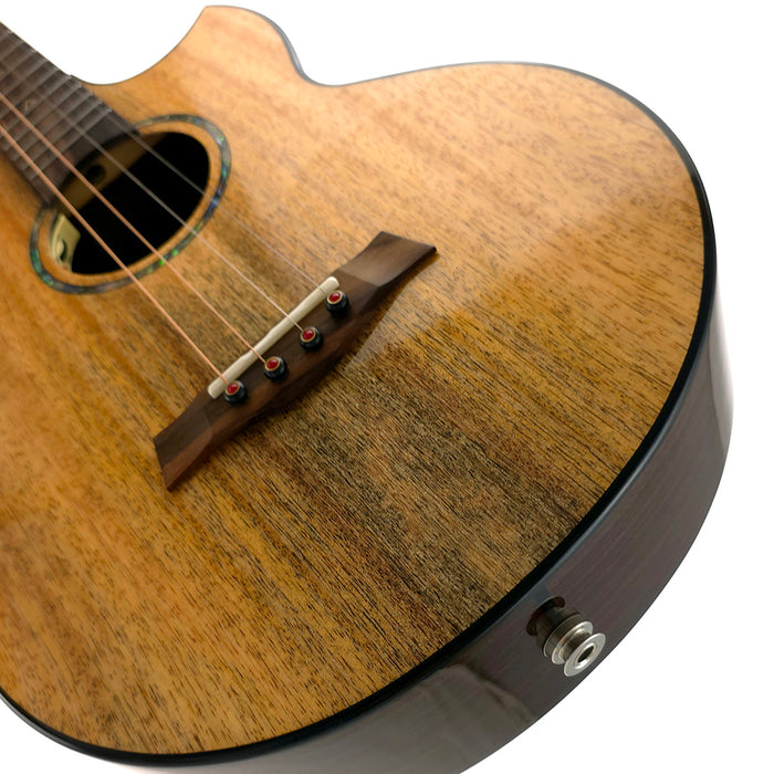 Flight Maia Steel String Tenor Ukulele mit Tonabnehmer #R2504039 Tonabnehmer