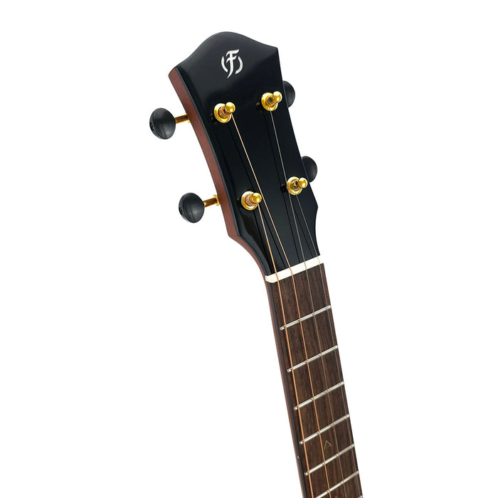 Flight Maia Steel String Bariton Ukulele mit Tonabnehmer #R2504249 Kopfplatte