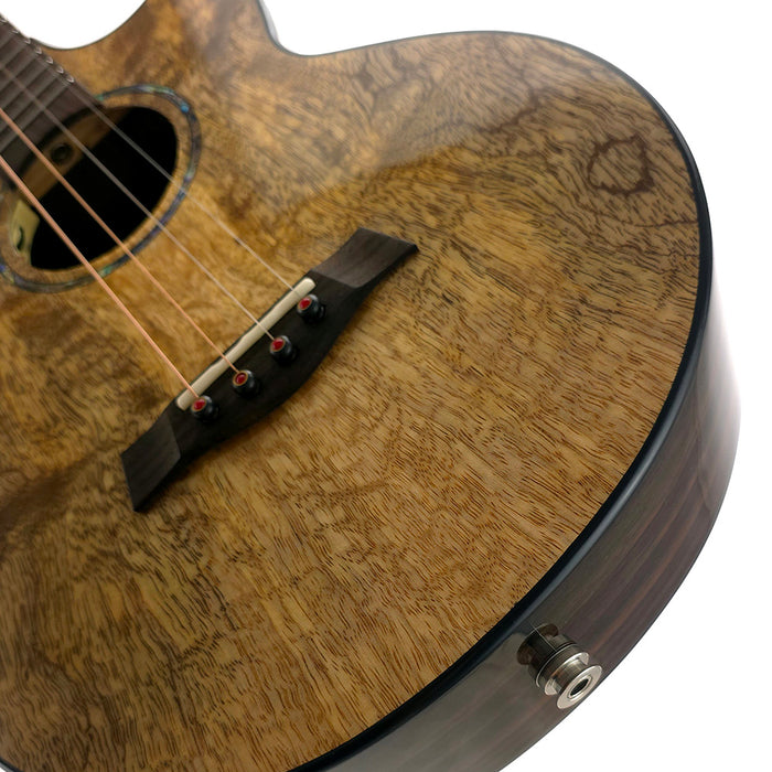 Flight Maia Steel String Bariton Ukulele mit Tonabnehmer (#R2504268) Steg