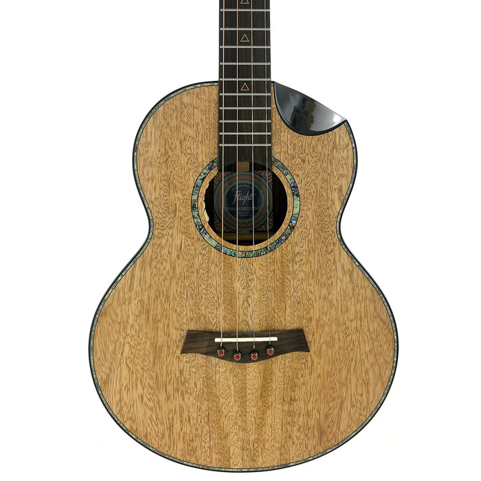 Flight Maia Luxe Steel String Bariton Ukulele mit Tonabnehmer #R2504663 Decke