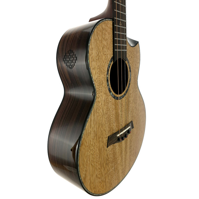 Flight Maia Luxe Steel String Bariton Ukulele mit Tonabnehmer #R2504663 links