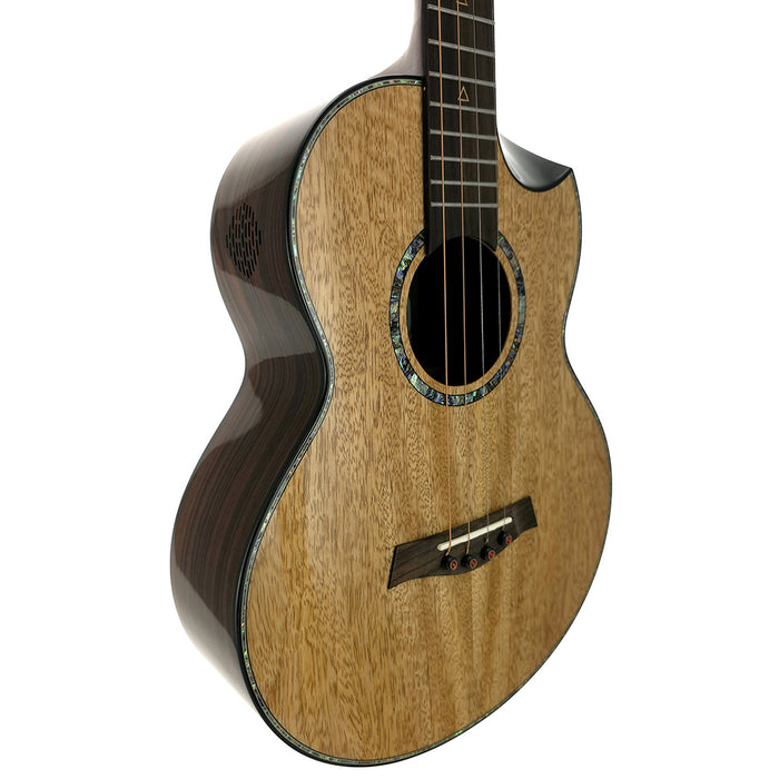 Flight Maia Luxe Steel String Bariton Ukulele mit Tonabnehmer #R2504663 hinten links