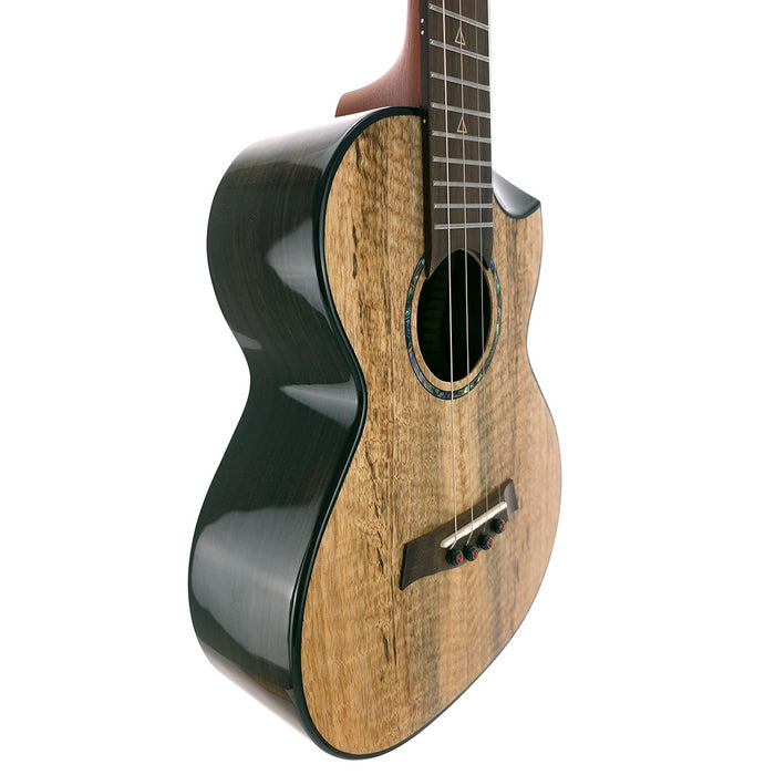 Flight Maia Steel String Tenor Ukulele mit Tonabnehmer  links