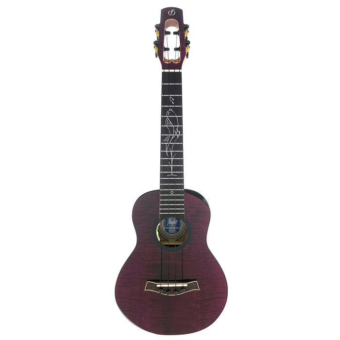 Flight Songbird Purple EQ-A Konzert Ukulele