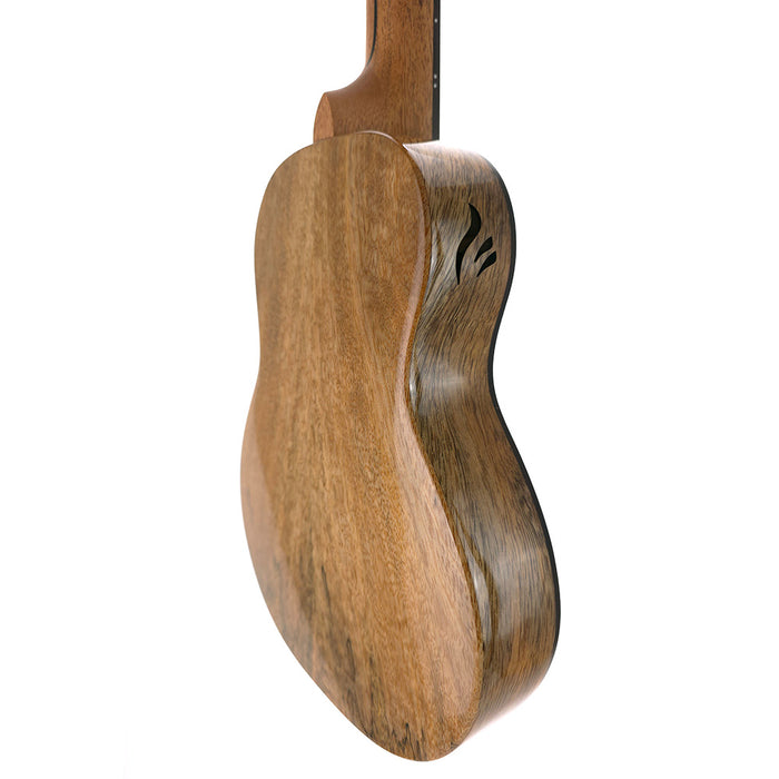 Flight Songbird Purple EQ-A Konzert Ukulele hinten rechts