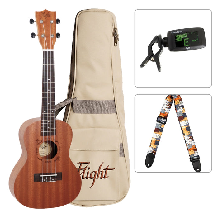 Flight Konzert Ukulele Starter Set
