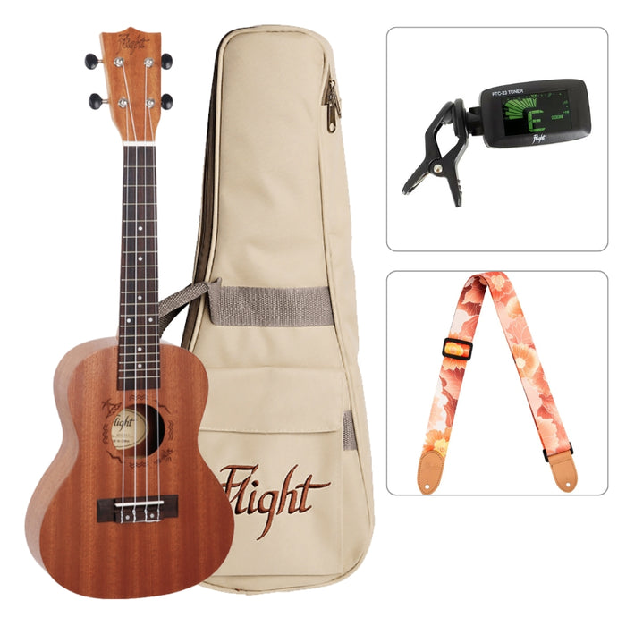 Flight Konzert Ukulele Starter Set