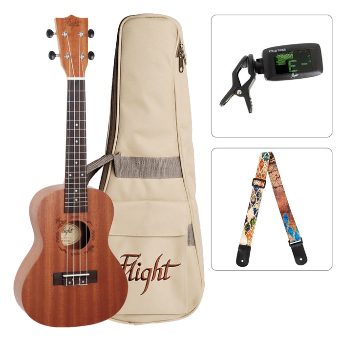 Flight Konzert Ukulele Starter Set