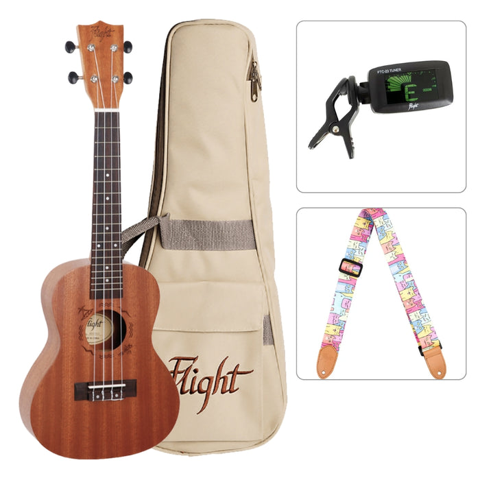 Flight Konzert Ukulele Starter Set
