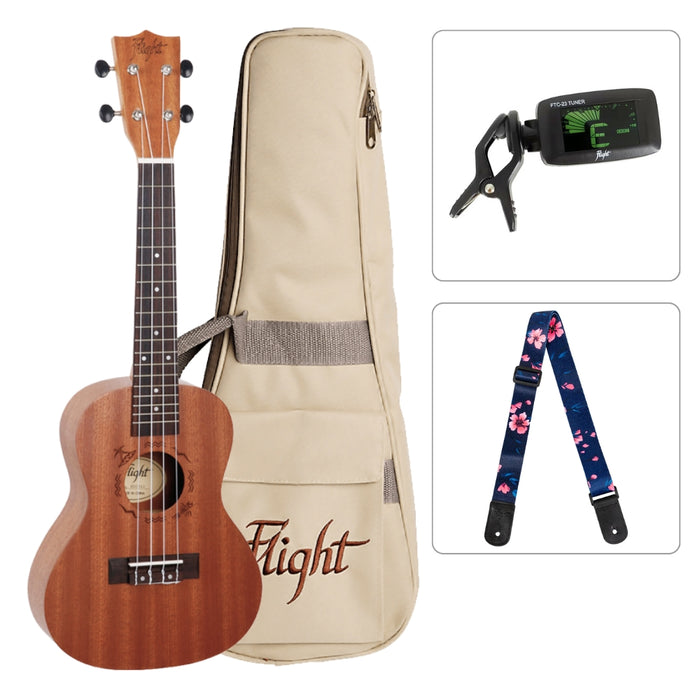 Flight Konzert Ukulele Starter Set