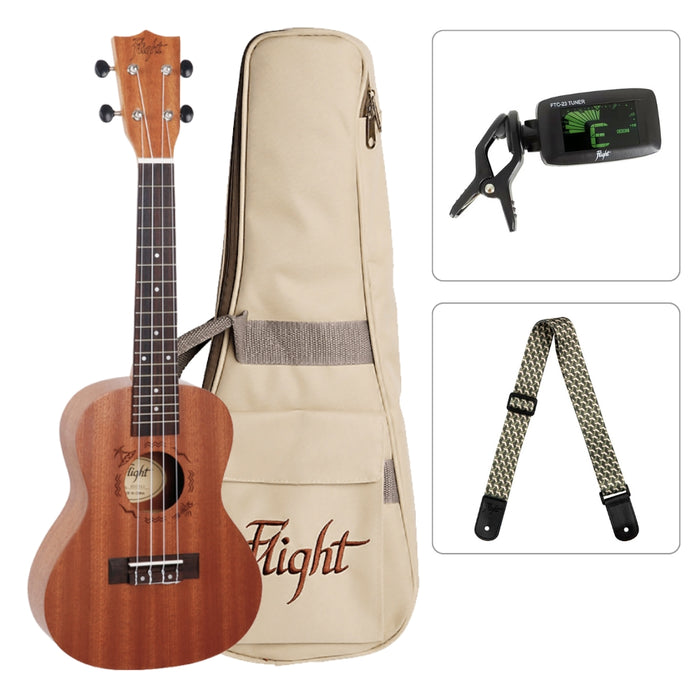 Flight Konzert Ukulele Starter Set