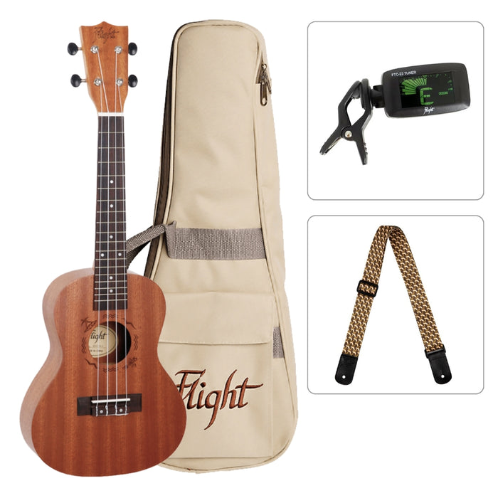 Flight Konzert Ukulele Starter Set