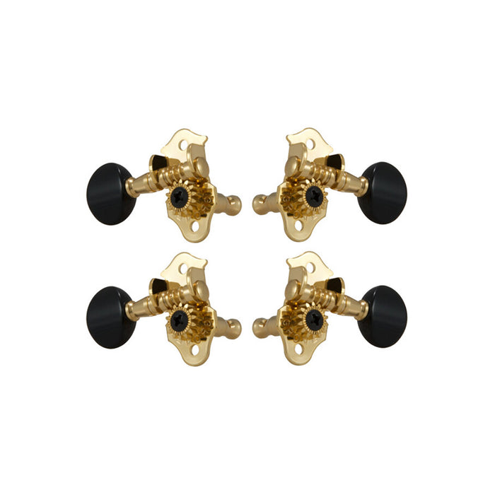 Grover Sta-Tite Mechaniken für Ukulele Gold/Schwarz (GR 9GB)