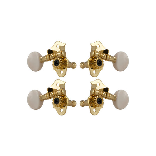 Grover Sta-Tite Mechaniken für Ukulele Gold/Weiß (GR 9GW)