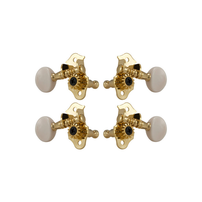 Grover Sta-Tite Mechaniken für Ukulele Gold/Weiß (GR 9GW)