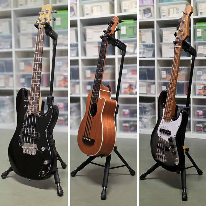 Höhenbeispiele mit verschiedenen Ukulele-Bässen