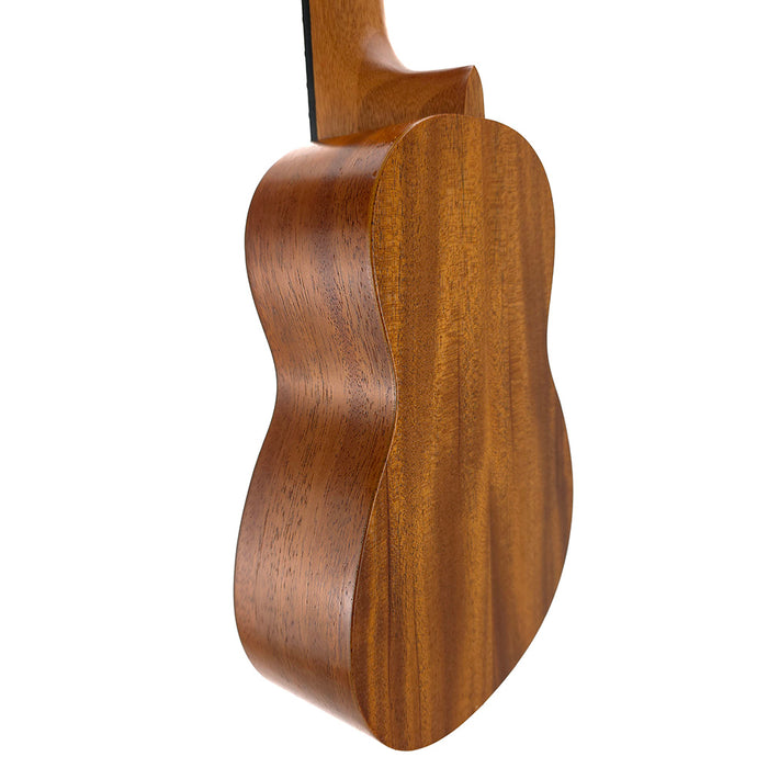 Kala Satin Mahogany Sopran Einsteiger-Set (KA-15S BNDL) hinten links